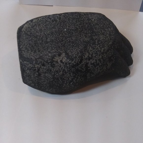 Volcanic Stone Incense Holder  Black Hand lotus flower - Picture 5 of 16